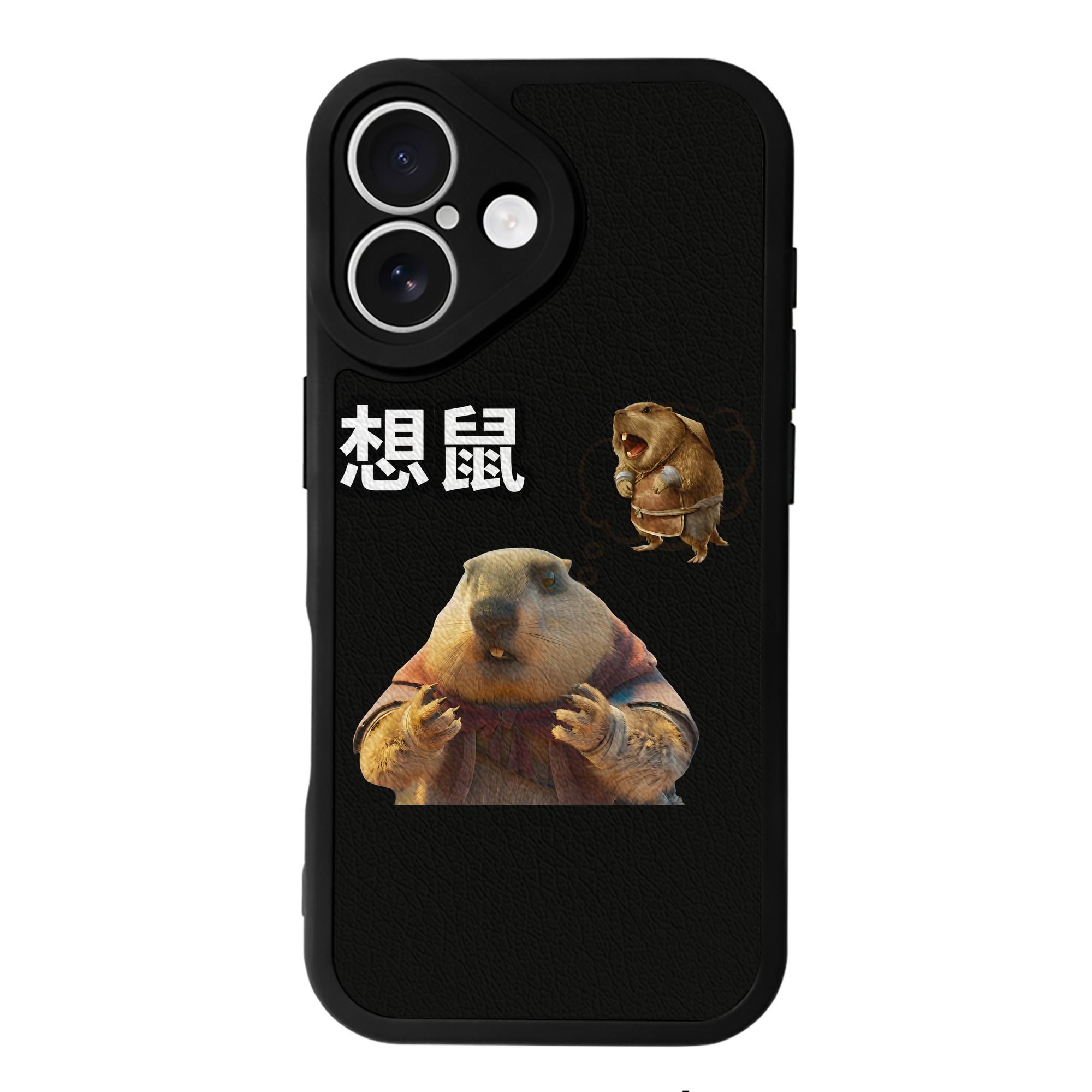 （画像用） Ne Zha 2 ナタ 魔童の大暴れ 【iPhone 16シリーズ対応】シリコンスマホケース（レザー調） 材質：シリコン